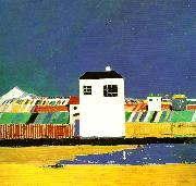 Kazimir Malevich landscape with a white house Germany oil painting artist